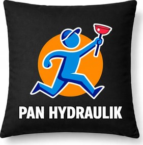 Díszpárna Vízvezeték szerelő úr vízvezeték szerelő fekete