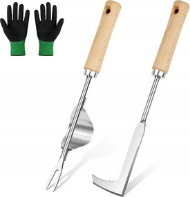 Kézi gyomkiszedő, 3 db, rozsdamentes acél, ásáshoz, pi