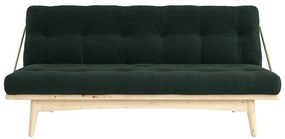 Folk Raw/Dark Green variálható kordbársony kanapé - Karup Design