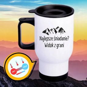 Bögre Fehér Thermo Vicces Ajándék Legjobb Reggeli