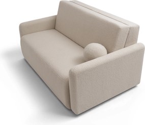 Nido ágyazható háromszemélyes kanapé 140 cm tárolóval - világos bézs boucle Quelle 03