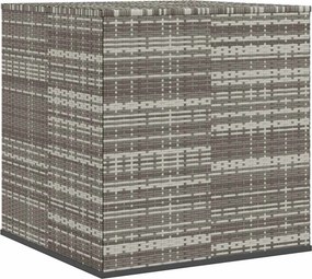 Szürke Polyrattan Kerti Párnatartó Doboz 100 X 97,5 X 104 Cm