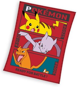 Pokémon Ready flanel polár takaró 130x160cm