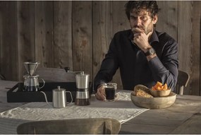 Ezüstszínű rozsdamentes acél kotyogós kávéfőző 500 ml Slow Coffee – Leopold Vienna