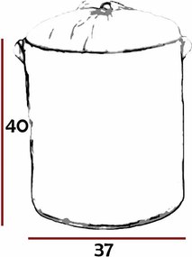 Szövet tárolódoboz, 37 cm