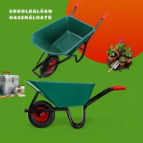 GREG talicska műanyag káddal, max. 100l/250kg, zöld/fekete Gardebruk