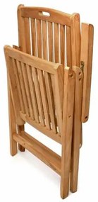 DIVERO® Kerti szék összecsukható 2 db tíkfa