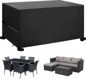 Callni kerti bútor huzat Fekete 125x125x74 vízálló Oxford 42