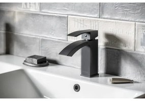 Sapho - Mosdócsaptelep GINKO 15,6 cm matt fekete