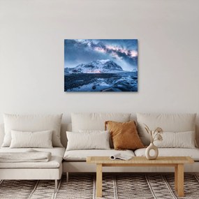 A hegyek képe a csillagos ég (70x50 cm)