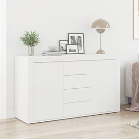 Fehér Oldalszekrény Fehér Fa 120 x 36 x 69 cm Tárolás