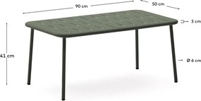 Acél kerti dohányzóasztal 50x90 cm Zivia – Kave Home