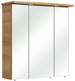 Natúr színű fürdőszoba szekrény tölgyfa dekorral 72x65 cm Quickset 318 – Pelipal