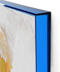 Kép kézzel festett részletekkel 102x102 cm Confidential Blue – Malerifabrikken