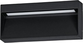 EGLO 900891 MARUGGIO Modern Kültéri Fali Lámpa Fekete, Átlátszó LED IP65