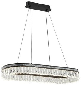LED fényerőszabályozható kristálycsillár kábelen függő THALIA LED/50W/230V 3000-6000K + távirányító
