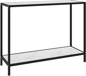 vidaXL fehér edzett üveg tálalóasztal 100 x 35 x 75 cm