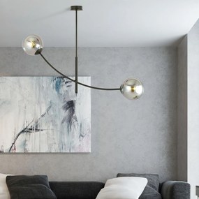 Emibig modern mennyezeti lámpa hunter fekete grafit emi1100/2