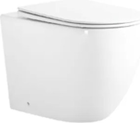 Mexen Lena álló Rimless Tornado WC-csésze lassan záródó slim duroplaszt ülőkével, fényes fehér - 3222T4000