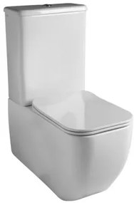 GSGI Brio perem nélküli, szögletes monoblokk WC (WC csésze+tartály+Slim ülőke)