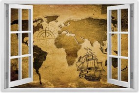 Poszterek 120x80 Régi vintage térkép