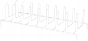 Tányértartó Állvány Konyhai Rendszerező Szekrényhez Fém Fehér Fedővel