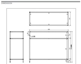 Seaford konzolasztal, 100 x 35 cm - Actona