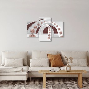 Kép - 3D ívek virágokkal (90x60 cm)