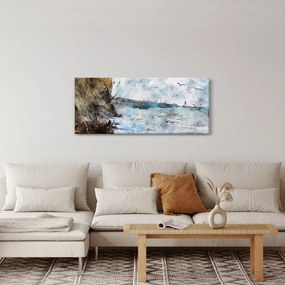 Kép - Zátony, akvarell (120x50 cm)