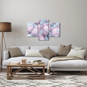 Absztrakt kép - Pasztell gömbök (90x60 cm)