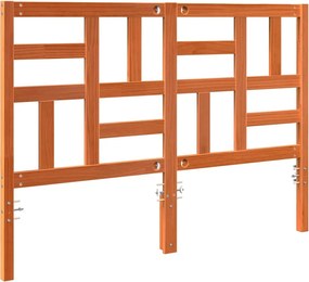 Ágyszerkezet Fejtámla fejtámlával Viaszbarna 145.5 x 4 x 104 cm