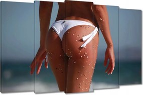 Vászonkép 150x95 Lány a tengerparton