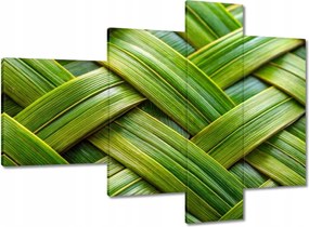 Vászonkép 100x70 Zöld fonott zöld rattan fonott lemez