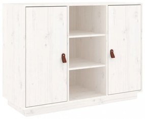 fehér tömör fenyőfa tálalószekrény 100 x 40 x 75 cm