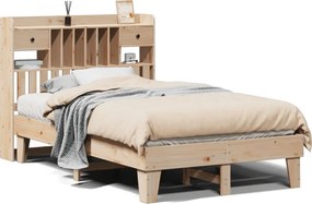 vidaXL tömör fenyőfa ágy matrac nélkül 135 x 190 cm