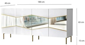 Nice White and Gold szekrény