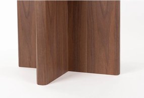 Kerek étkezőasztal diófa dekorral ø 120 cm Laurent – White Label