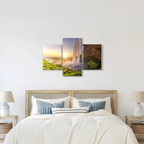 Kép - Seljalandsfoss a barlang mögül (90x60 cm)