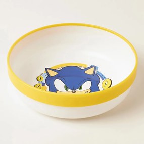 Sonic a sündisznó Rings csúszásmentes étkészlet, micro műanyag szett