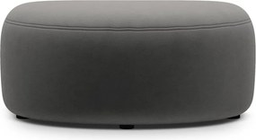 Sötétszürke bársony lábtartó Kate – Micadoni