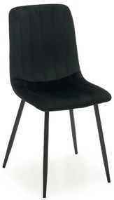 AMI nábytek Kárpitozott szék Pasos Velvet Fekete