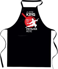 Pamut Fekete Kötény Nyomtatott Konyhai Serpenyő Mester férfi női