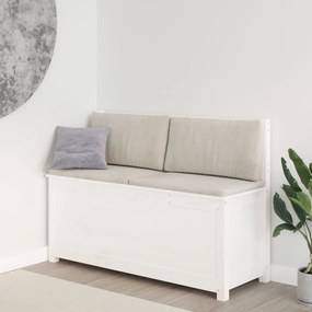 fehér tömör fenyőfa pad 110 x 41 x 76,5 cm