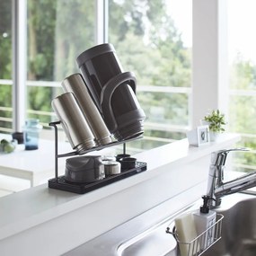 Fekete fém palackszárító Tower – YAMAZAKI