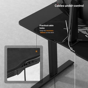 Diablo X-Tensio 1100 állítható magasságú íróasztal fekete