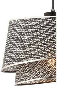 Kábeles függőlámpa BARETTE 1xE27/60W/230V szürke/fényes króm