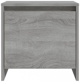 vidaXL 2 db szürke sonoma színű szerelt fa éjjeliszekrény 45x34x44,5cm