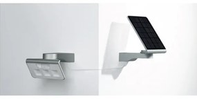 STEINEL 671013 - Napelemes LED-reflektor XSolar L-S 1,2W/LED ezüst IP44