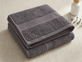 Törölköző EMBORIA 50x100 cm sötétszürke, 100% pamut