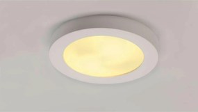 Slv Big White Plastra 105, mennyezeti lámpa, Tc-dse, kerek, fehér gipszkarton, ma